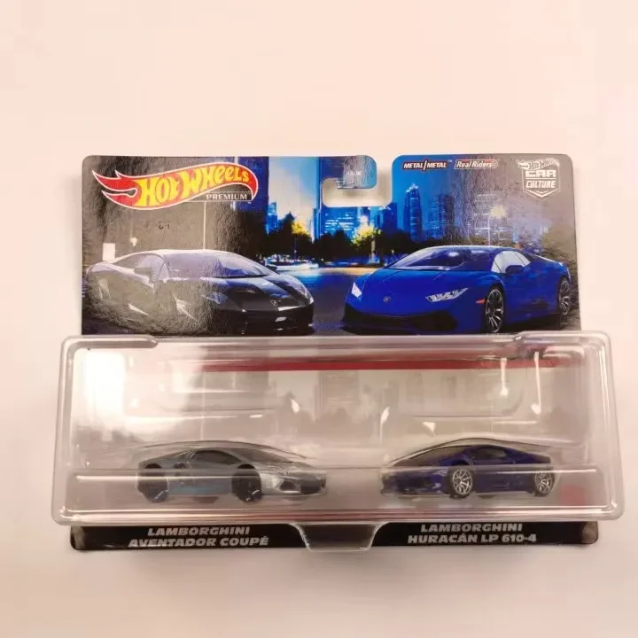 Hot Wheels Collect Toys Cars Mazda Lamborghini Ford F150 Sierra Benz 2PCS Set Easy Model Hotwheels Boy Gift Diecast