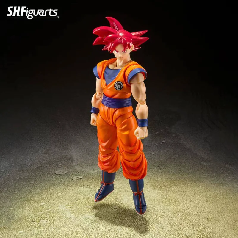 Bandai SHF Dragon Ball Super Saiyan God Son Goku Red Hair