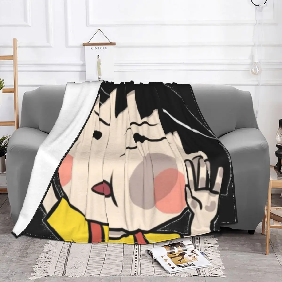 Chibi Maruko Chan Blanket Flannel Autumn/Winter Cute Girl anime cartoon Breathable Warm Throw Blankets for Sofa Office Bedspread