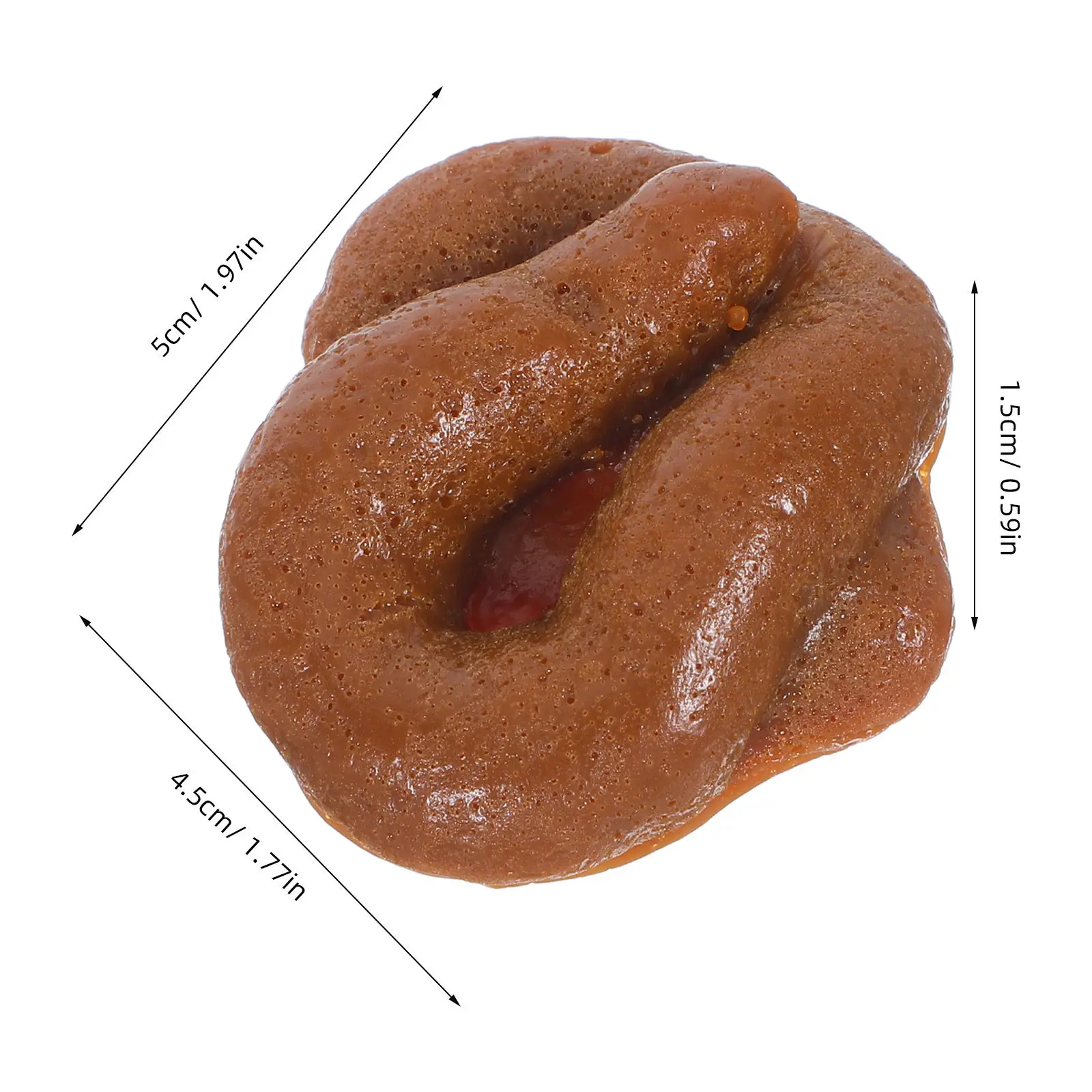 Realistic Poop Prank Toys 10 Pieces Sticky Stretchy Squeeze Stress Relief Gag Props for Party Jokes
