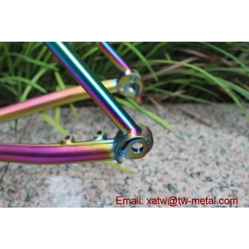 Titanium Bike Frame Flat Mount Disc Brake Ti Road Bike Frames Custom Ti Bike Frames Thru Axle Dropout - view 3