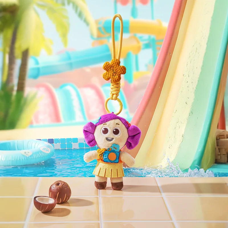 Disney Pixar Toy Story Beach Summer Chil Plush Keychain Keyring -Soft Plush Multi-Characters Cute Collectible Gift for Kids Fans