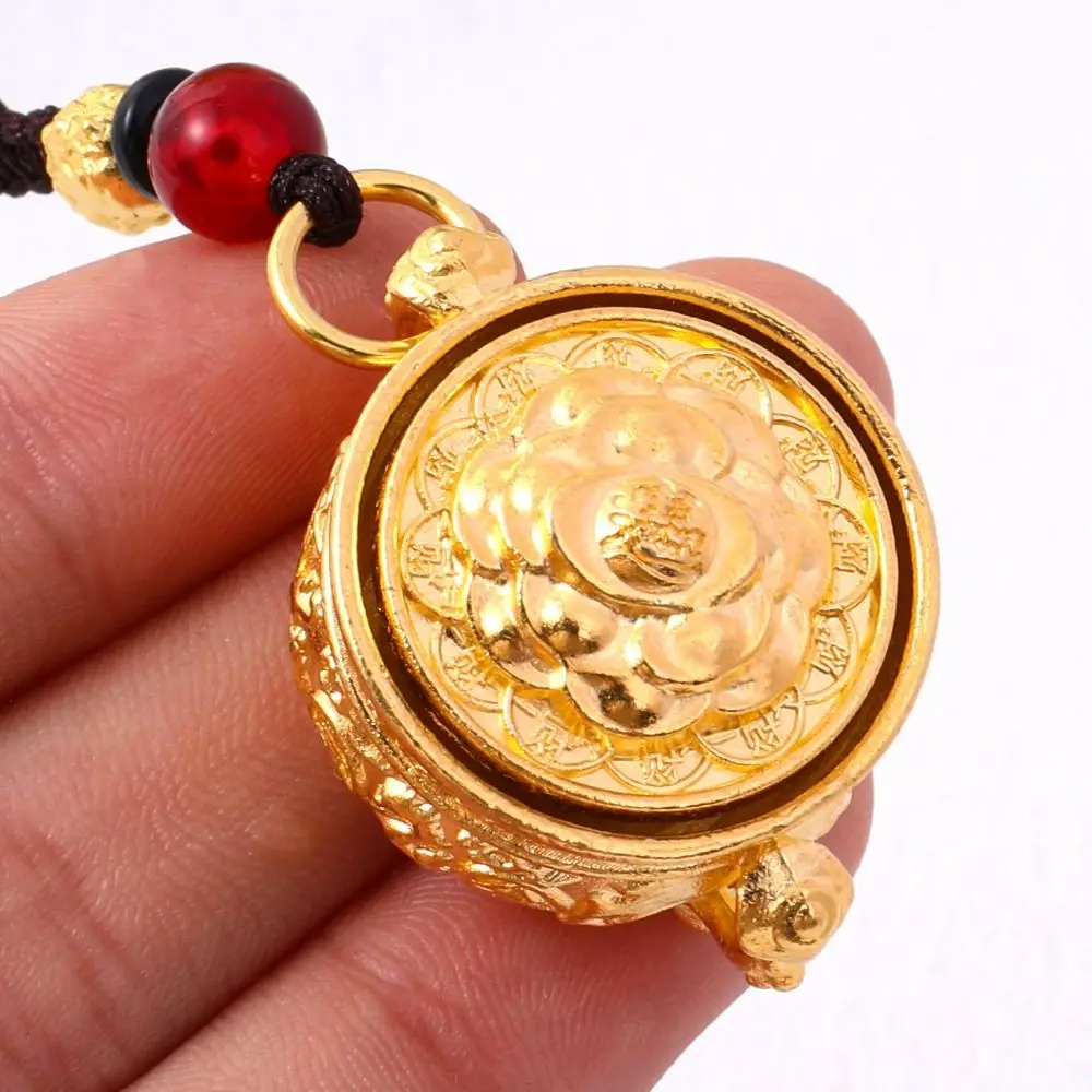 Copper Zodiac Cornucopia Key Chain Rotatable Exquisite Chinese Style Lucky Pendant Crafts Brass Coins Car Key Ring Unisex
