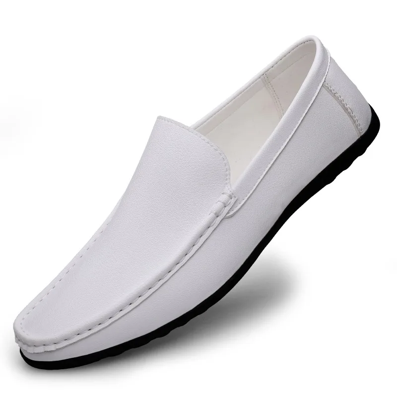 Men's daily casual leather shoes driving shoes new four-season general Doudou men's shoes outdoor lazy one pedal