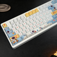 25New Spaceman Theme 152Keys Dye-Sublimated Cherry Profile PBT Keycaps For Mechanical&Magnetic Keyboard