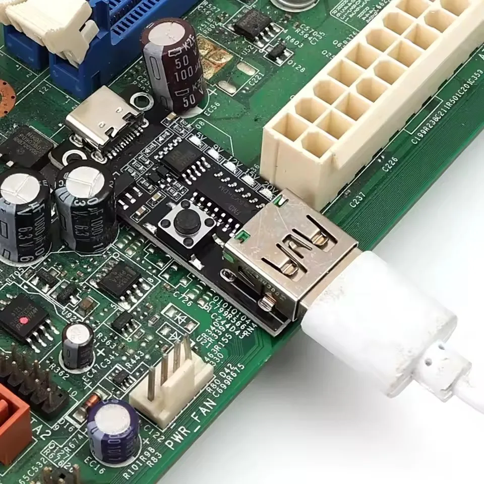 1-3PCS USB-C 5A PD Trigger Board Type-C Female Input To 5V 9V 12V 20V USB-A Port Output Adjustable Voltage Power Trigger Module - view 4