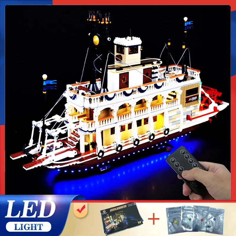 

Комплект радиоуправляемых светодиодных фонарей своими руками для LEGO 21356 River Steamboat (только светодиодный светильник, без модели блоков)