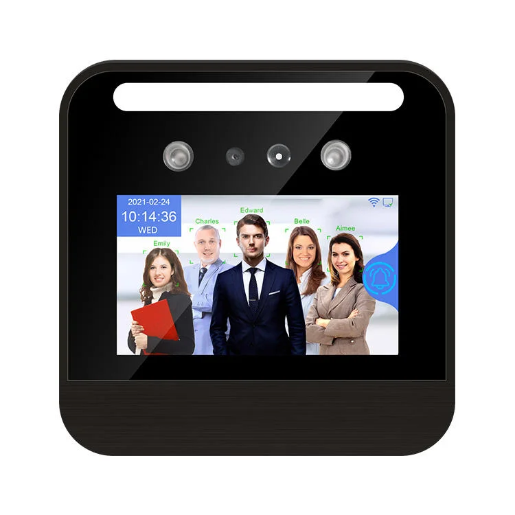5-Inch Touch Screen Biometric AI Face Recognition Access Control System Night Vision Web Cloud SDK Time Recording Attendance AA