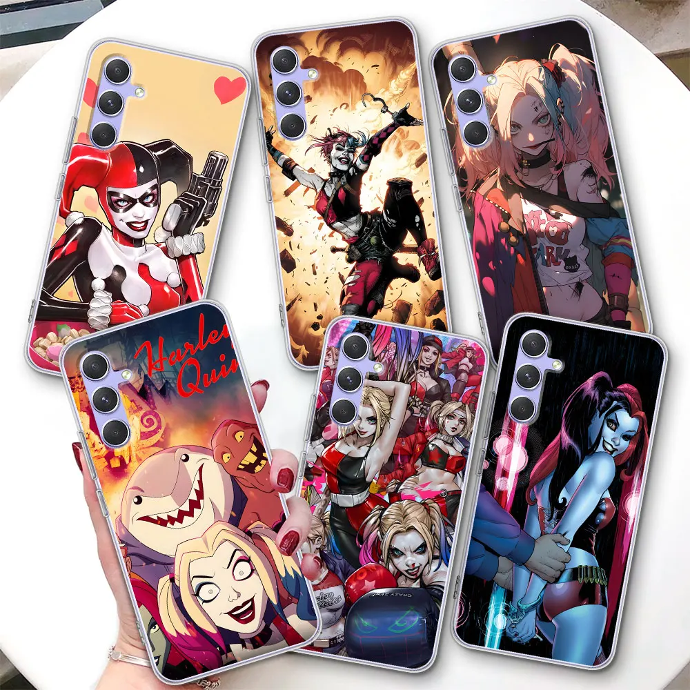 Harley Quinn TPU Case for Samsung Galaxy A51 A14 A54 A12 A41 A21s A13 A15 A55 A71 A23 A31 A33 A52 A24 Transparent Phone Cover