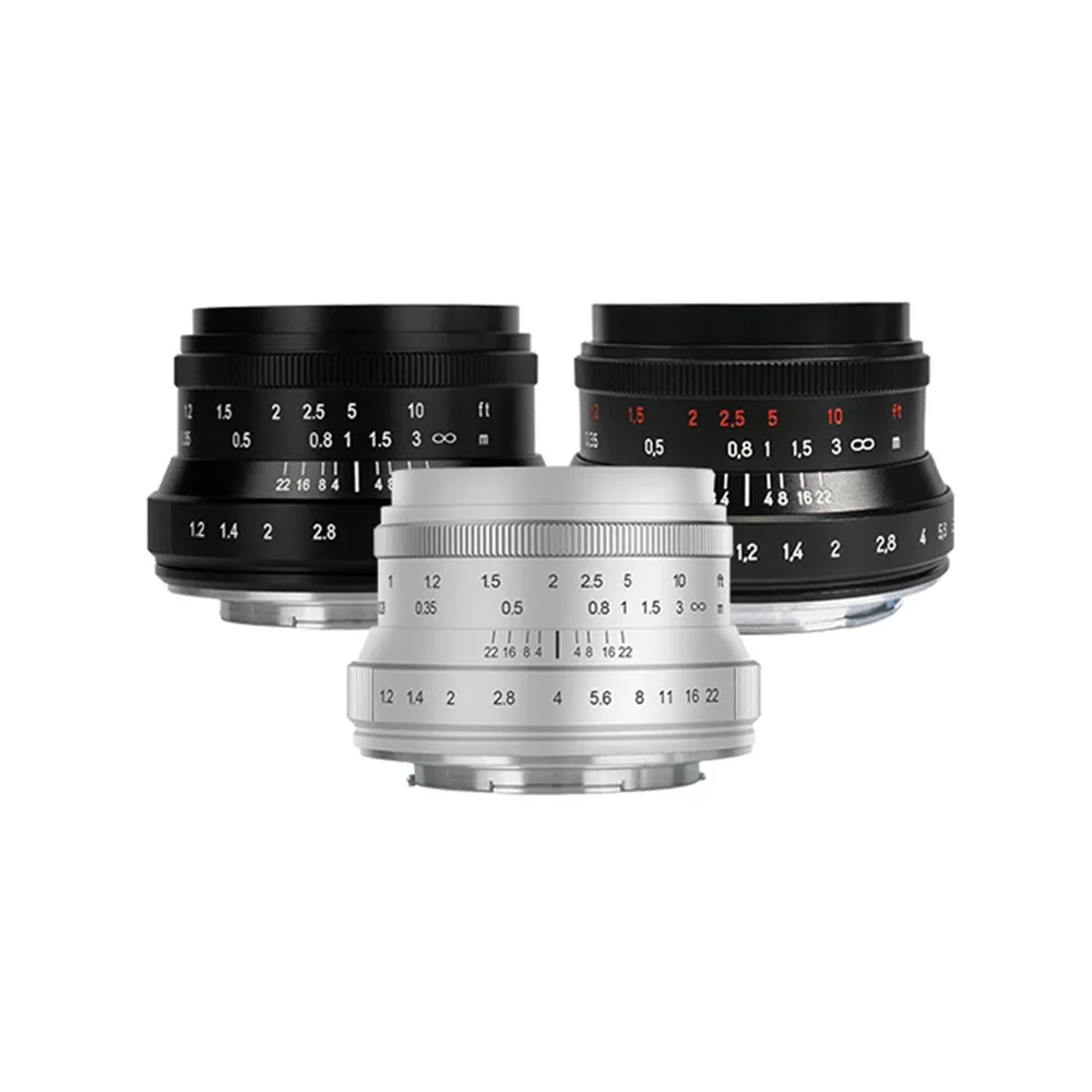 7artisans 35mm F1.2 Mark II APS-C Large aperture Prime Lens For Micro 4/3 E ZVE10 Fuji FX Canon EF-M M5 M6 M50 Nikon Z Z5