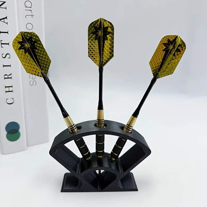 Soporte de exhibición y almacenamiento de dardos para escritorio, organizador de dardos para salas de estar, oficinas, salas de juego, cabinas de tiro con arco, regalo para entusiastas.
