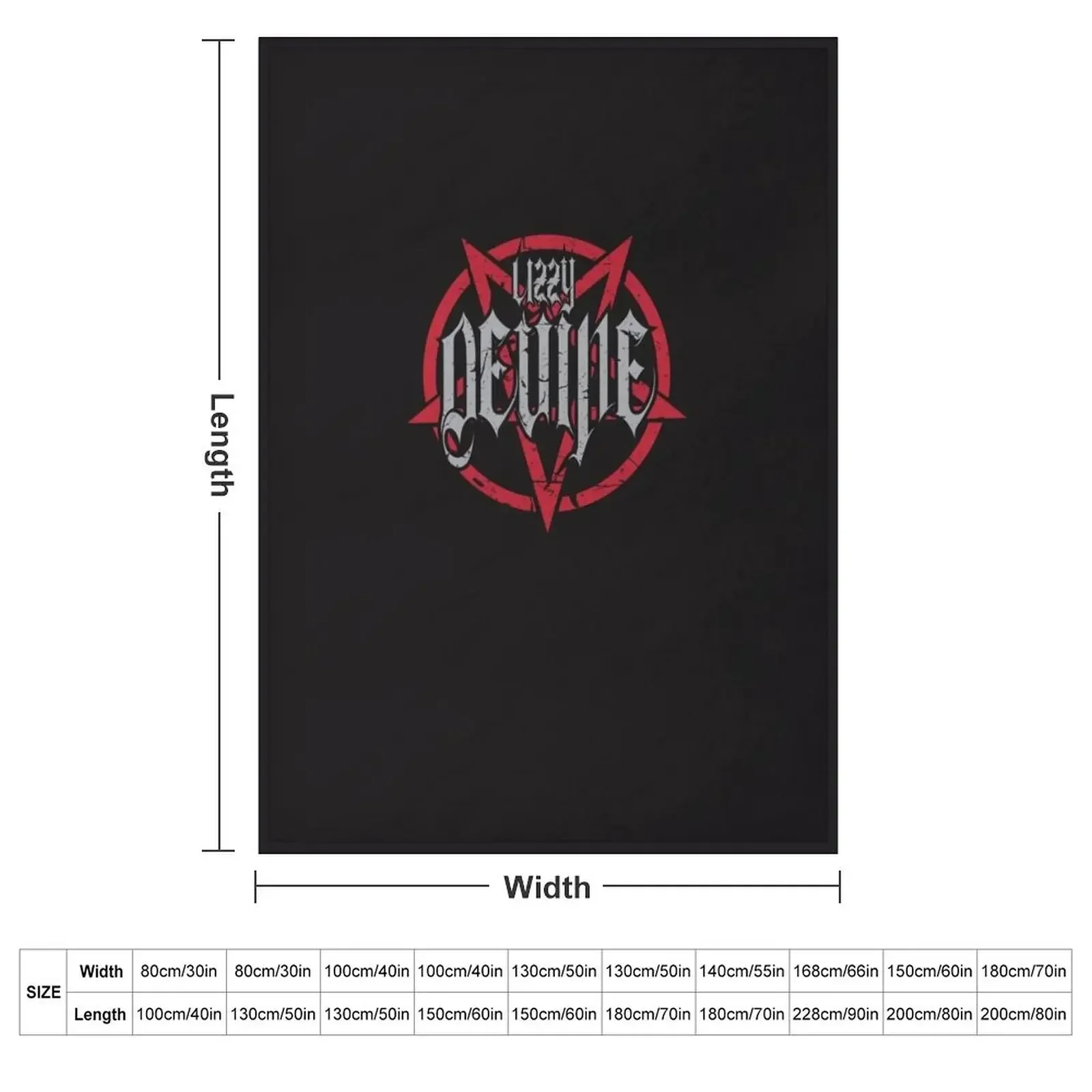 Lizzy Devine - Pentagram Logo Essential T-Shirt Throw Blanket couch cozy soft plush fuzzy picnic outdoor blanket