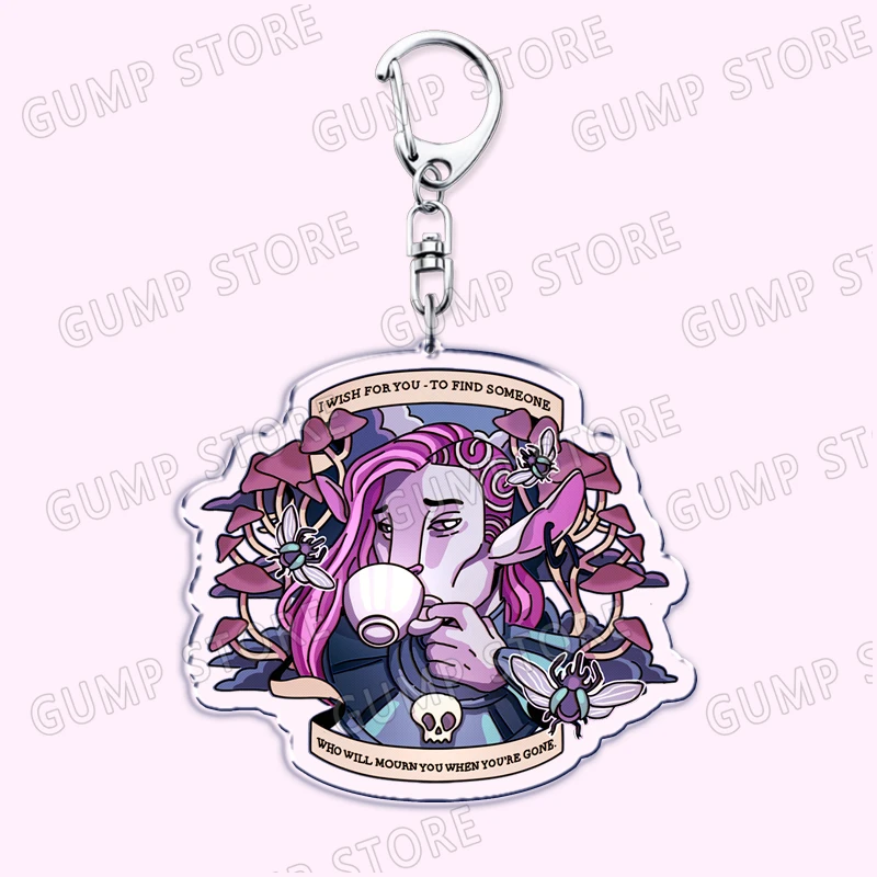 Popular Game Critical Role Caduceus Clay Keychains for Accessories Bag Caduceus Mighty Nein Keyrings  Fans Friends Gifts