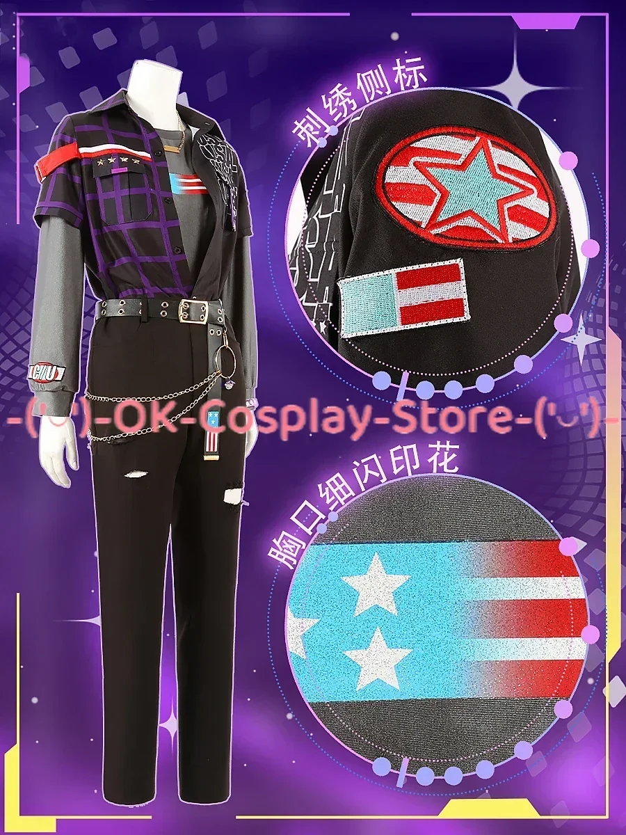 Jogo conjunto estrelas undead louco b sakuma rei hakaze kaoru cosplay traje ternos de festa halloween carnaval uniformes feitos sob encomenda