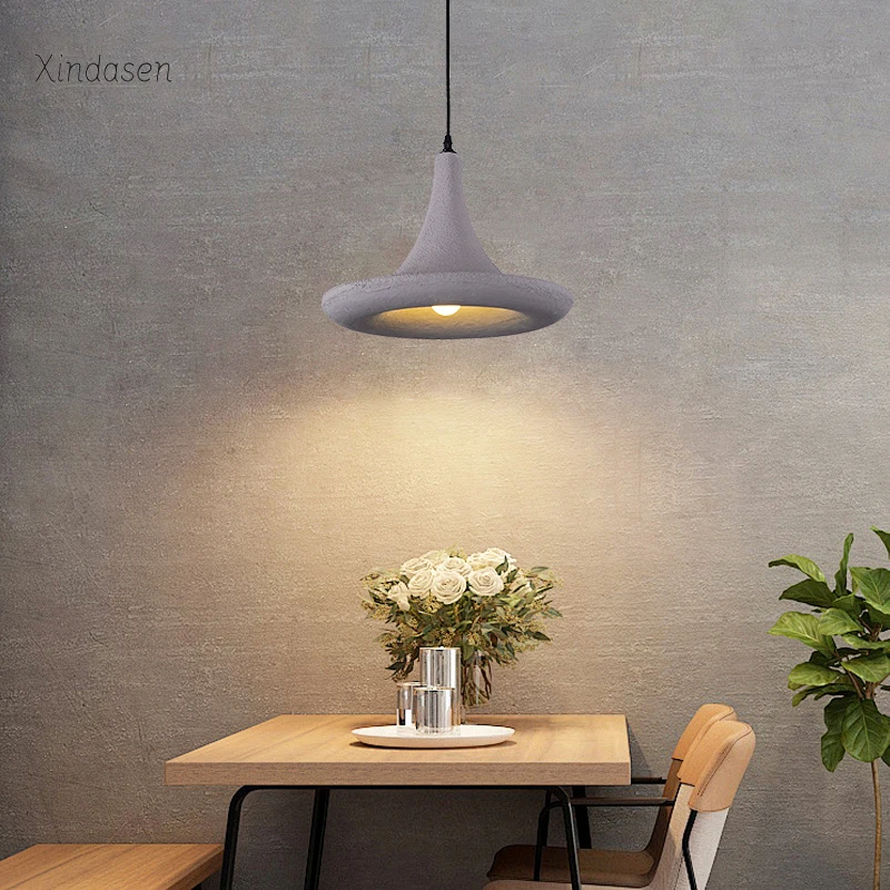 

Nordic Wabi Sabi Chandelier Modern LED Pendant Light for Dining Table Bar Loft Decor Creative Retro Lustre Kitchen Hanglamp