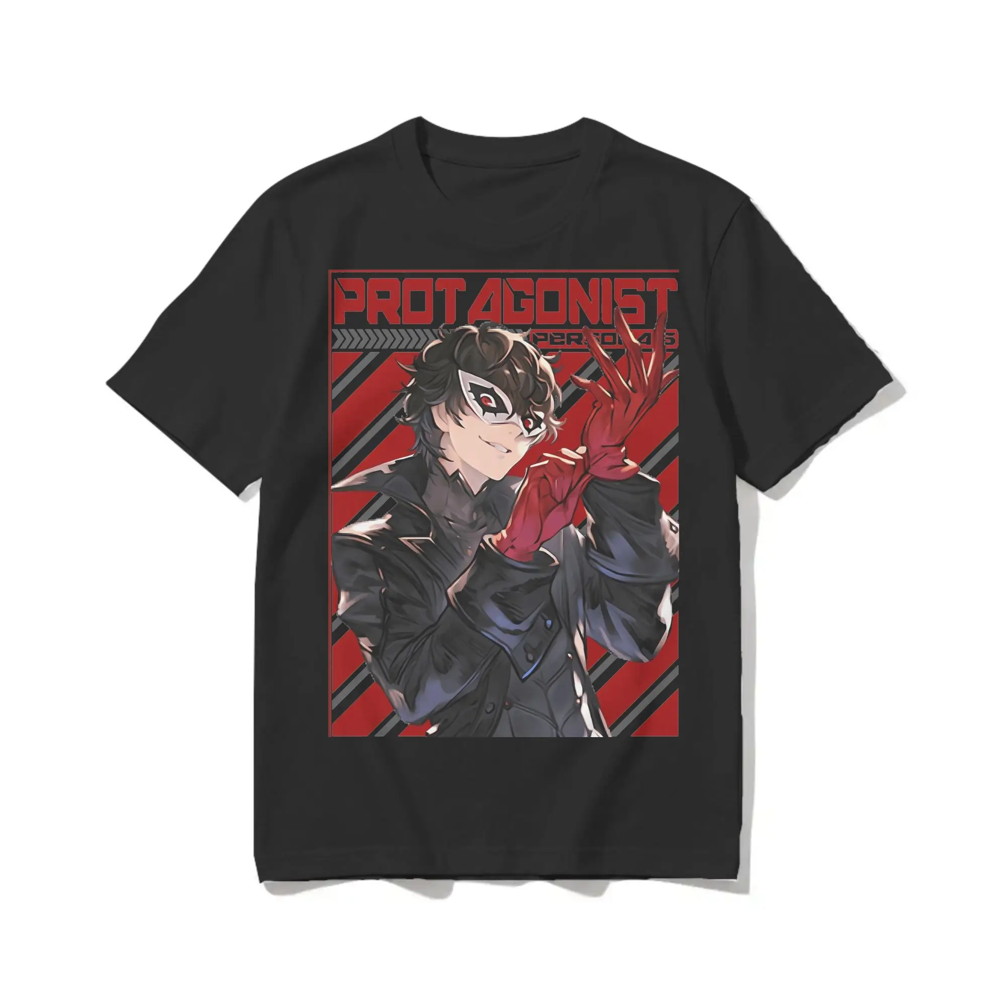 Men Women's Persona 5 Protagonist Finishing Touch T Shirts  Cotton Tops Short Sleeve Round Collar Tees Gift Idea T-Shirts