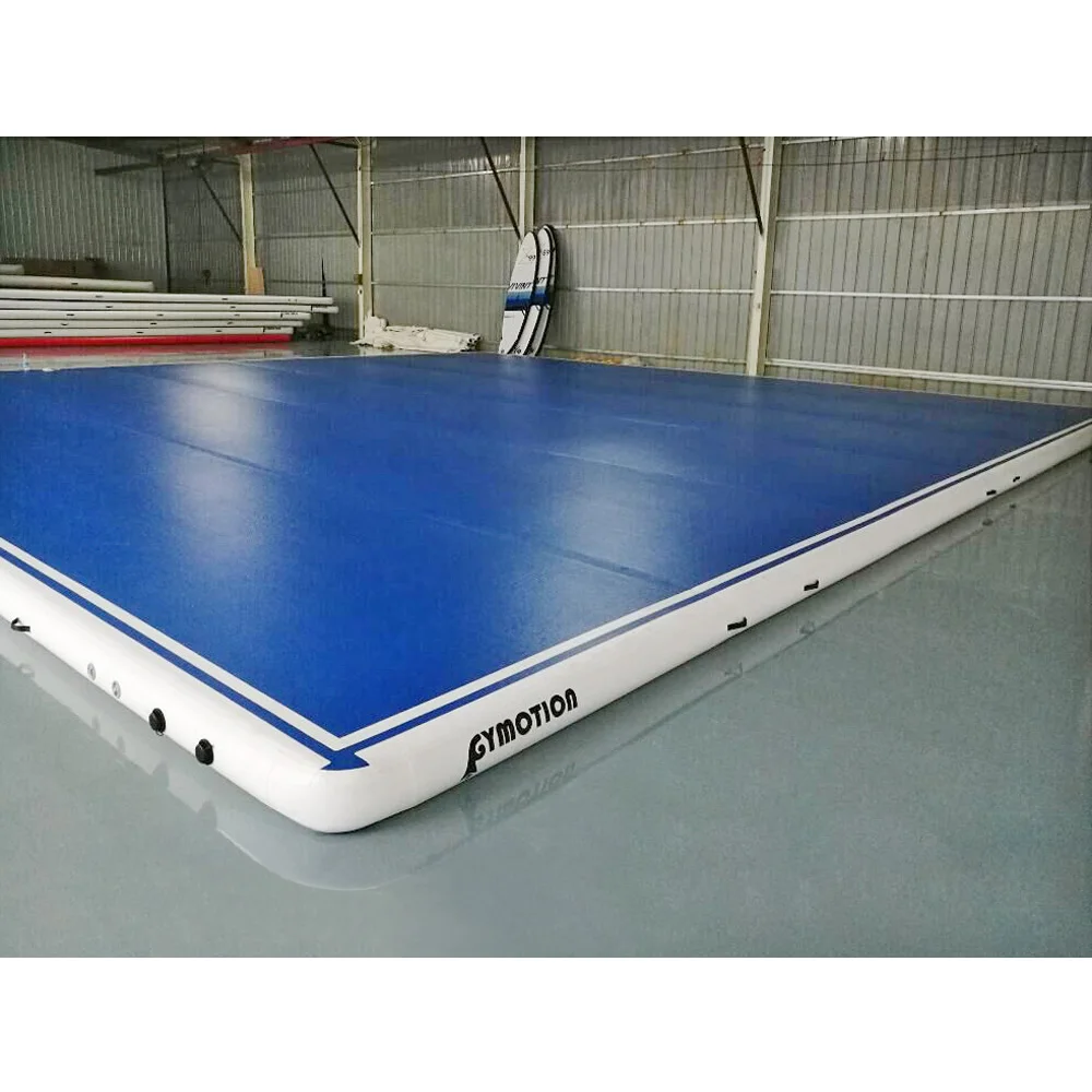 8x8x0.2m AirTrick Square Inflatable Professional Jumping Pad Backflip Tumbling Mats Air Trick Pro Gymnastics Air Track