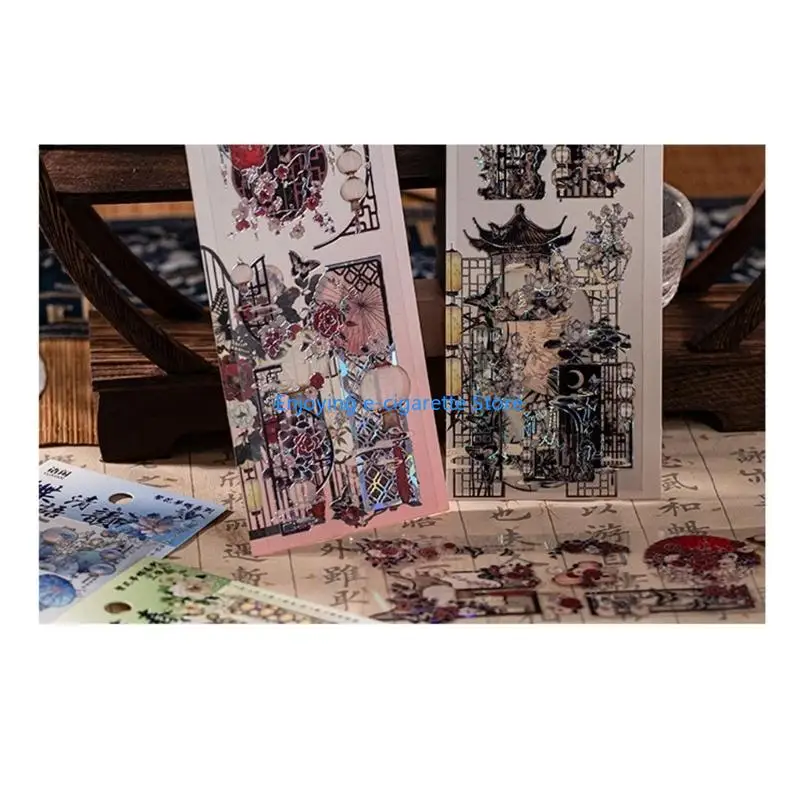 Künstlerischer Lebensaufkleber, Scrapbooking-Aufkleber, dekorativer Aufkleber, selbstklebender Aufkleber für Gepäck, Glas – Detail 4