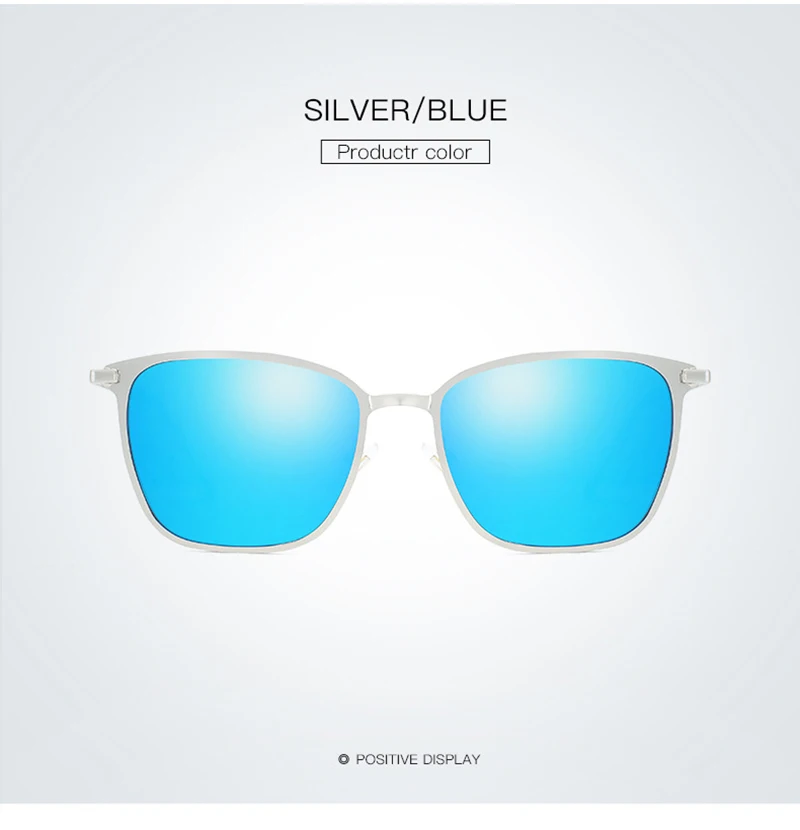 Klassische Quadratische Polarisierte Sonnenbrille Männer Luxus Metall Rechteck Sonnenbrille Männlich Vintage Nachtsicht Driving Shades UV400 – Detail 8