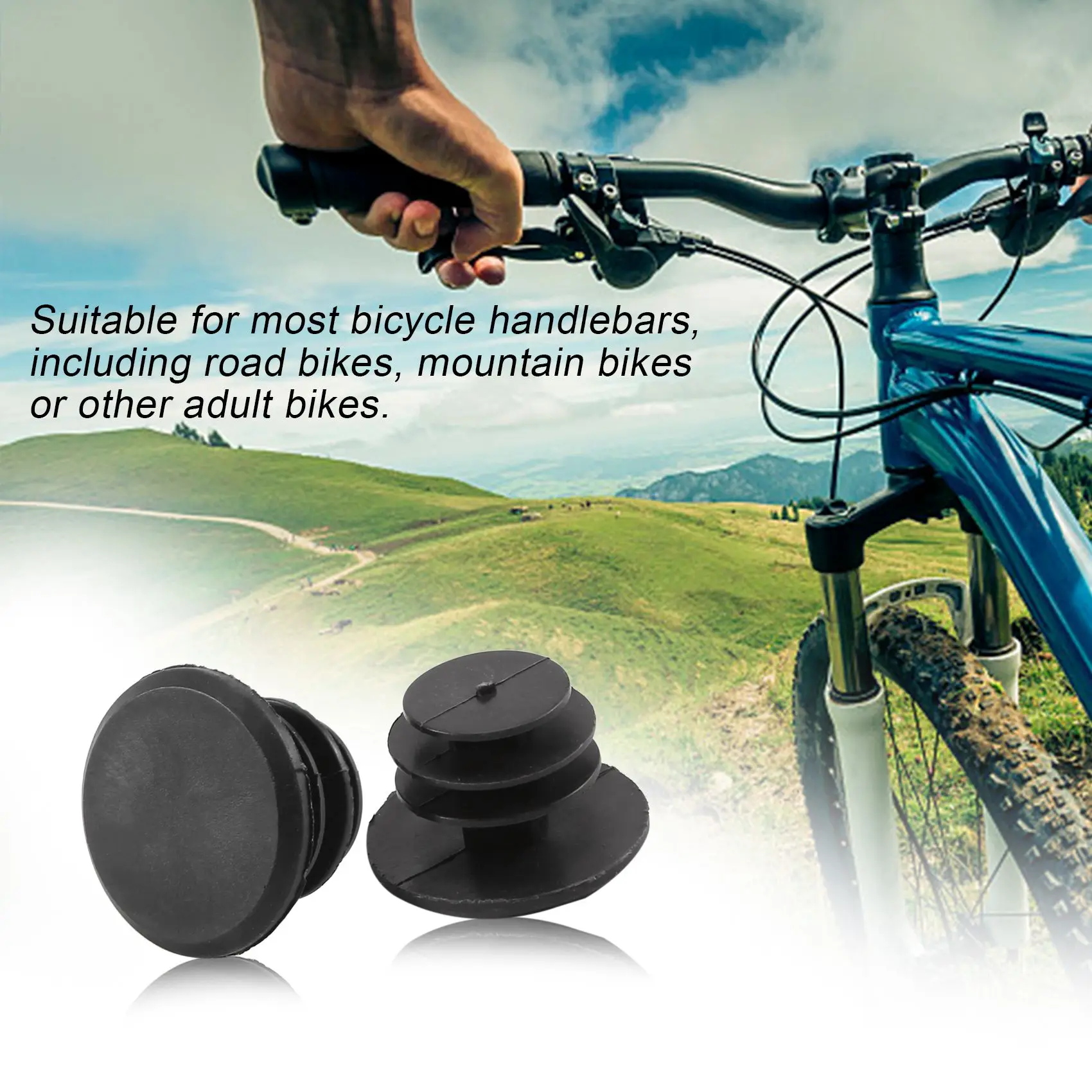 Tapones para manillar de bicicleta, tapones de bloqueo para bicicleta de carretera, BMX, MTB, Scooter, paquete de 10