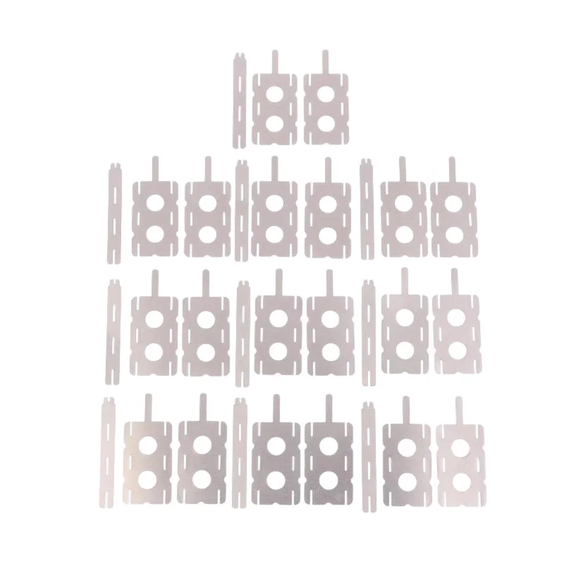 30PCS Lithium Battery Nickel Sheet Polygonal Battery Sheet For Spot Welding Machine DIY Batteries Connection Sheets