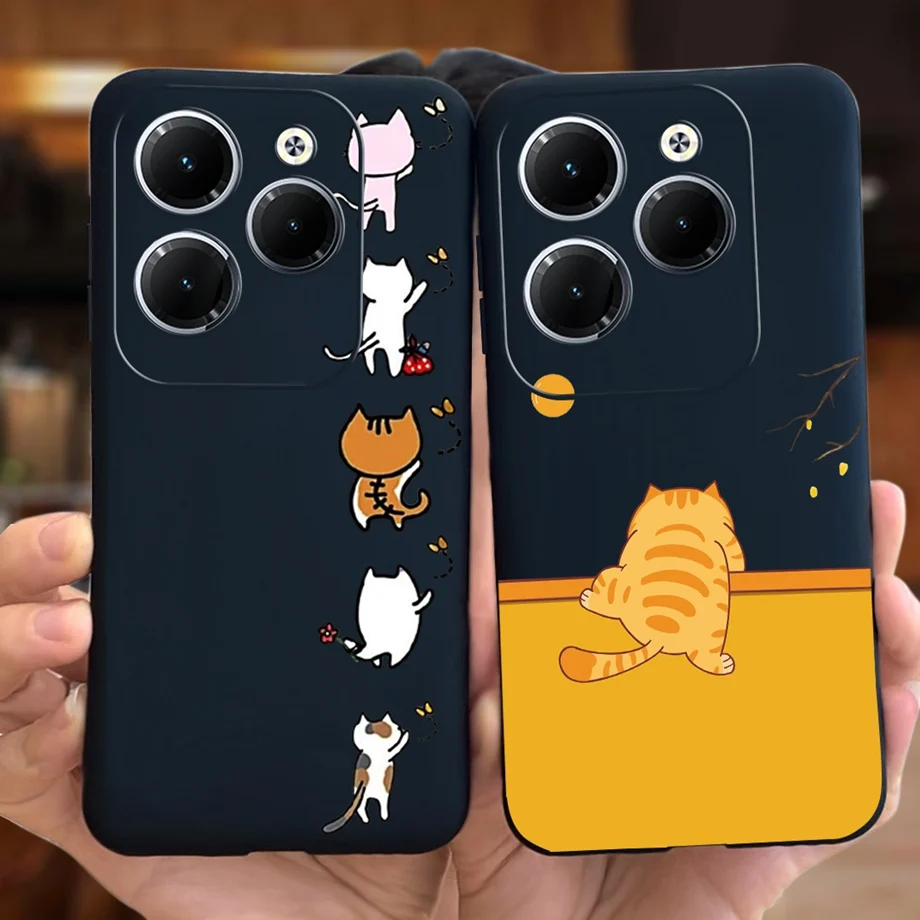 For Infinix Hot 40 / Hot 40 Pro X6836 X6837 Phone Case Soft Silicone Cartoon Painted Cover For Infinix Hot 40i Hot40 Pro Coque
