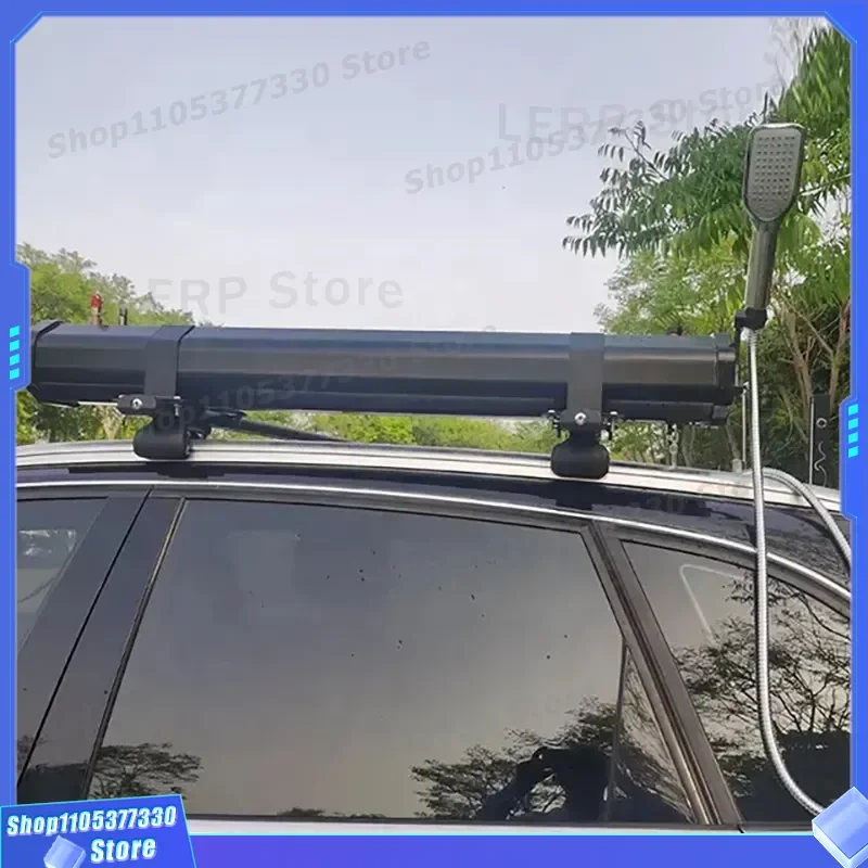 30L PVC Car Roof Shower Water Tank Portable Pressurized Outdoor Camping Off Road Truck Multifunctional Wash Basin Portable
