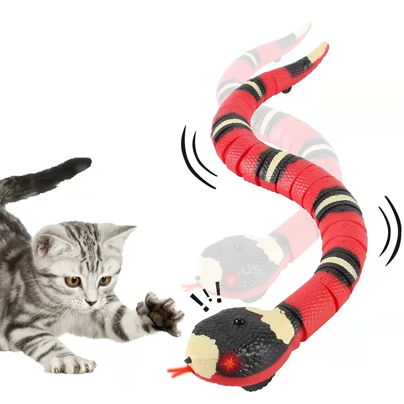 

Smart Sensing Snake Cat Toys Automatic Toys For Cats USB Charging Kitten Toys Electric Interactive Snake Toy