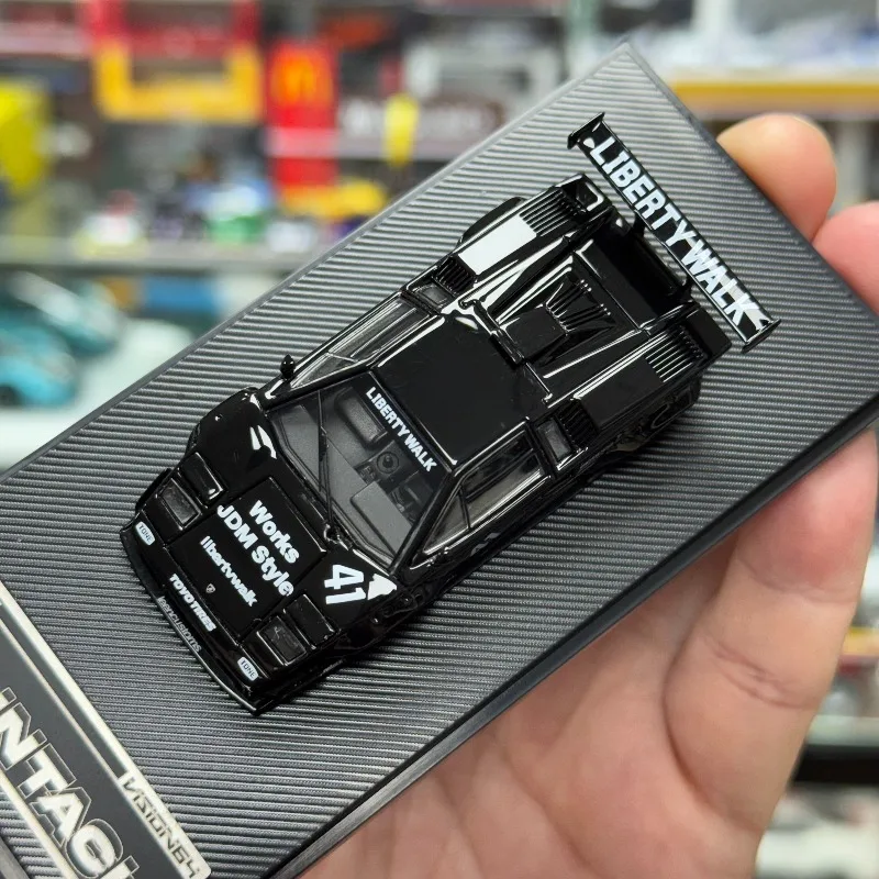 

1:64 Vision64 - Гоночная машина с фонарем, литая модель из сплава, подарок для мальчиков, праздничный подарок, коллекция для взрослых.