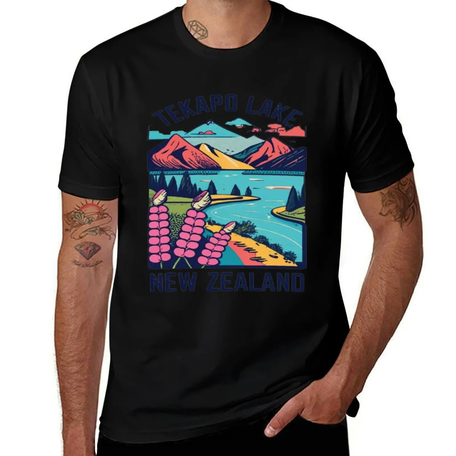 Explore Lake Tekapo, Takapo Lake stargazing, Lake Side Lupins, Resorts, Tekapo Lake, Camping And Backpacking T-Shirt