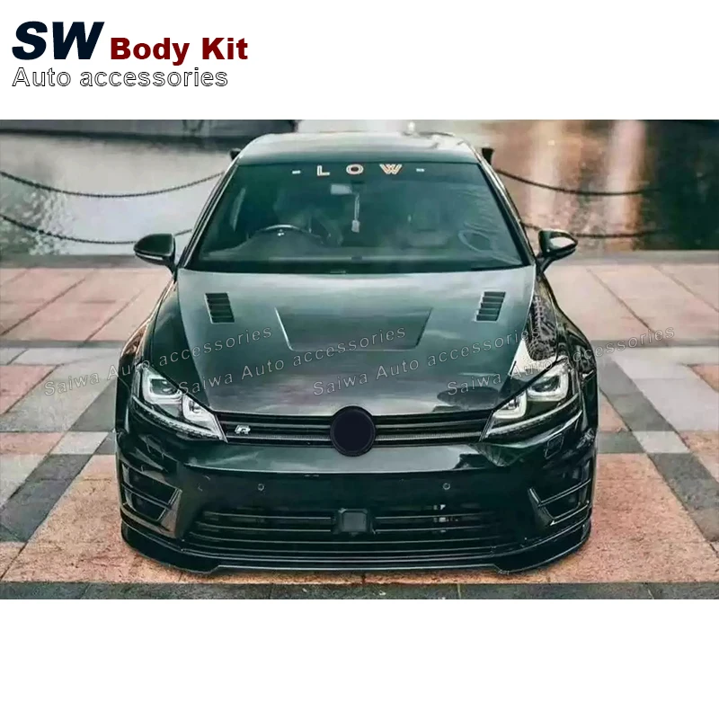 Carbon Fiber Air Vent Hood For Volkswagen VW VII Golf 7 7.5 MK7 GTI R Car Front Engine Valve Cover Hood Auto Parts