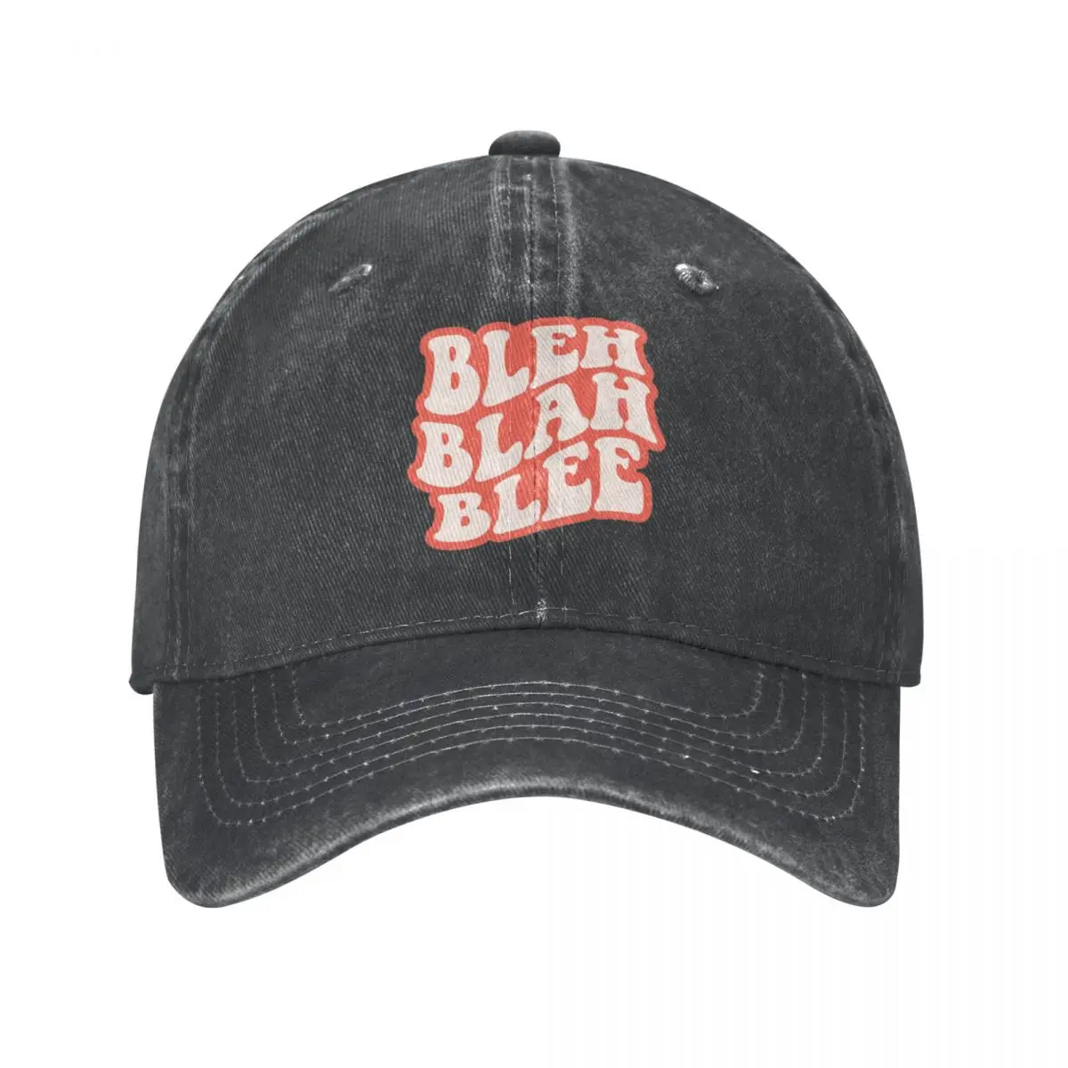 Orange Nonsense Blah Blee Bleh High Qualiy Denim Washed Baseball Cap For Women Classic Male Snapback Caps Hip Hop Trucker Hat