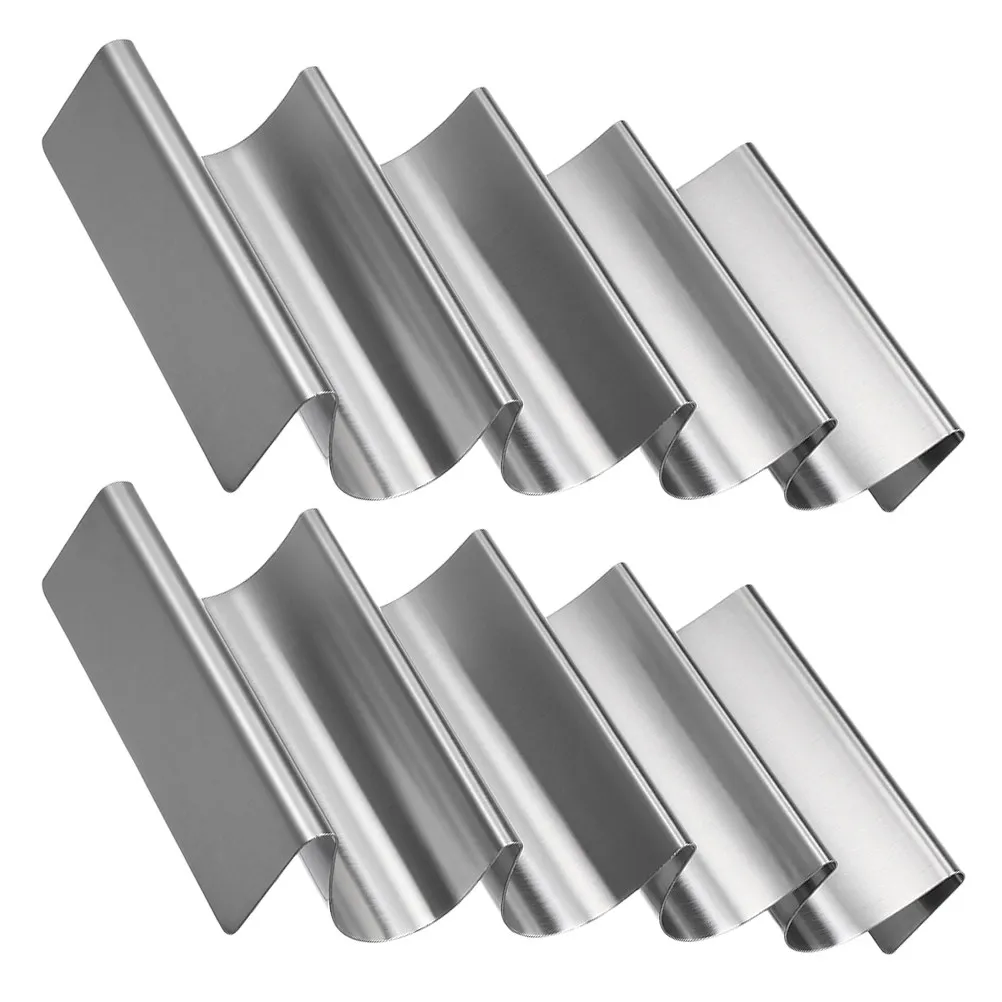 

2Pcs Stainless Steel Mexican Pancake Rack Tortilla Holder Stand for Tacos Burritos Sushi Serving Tray Oven Safe Restaurant