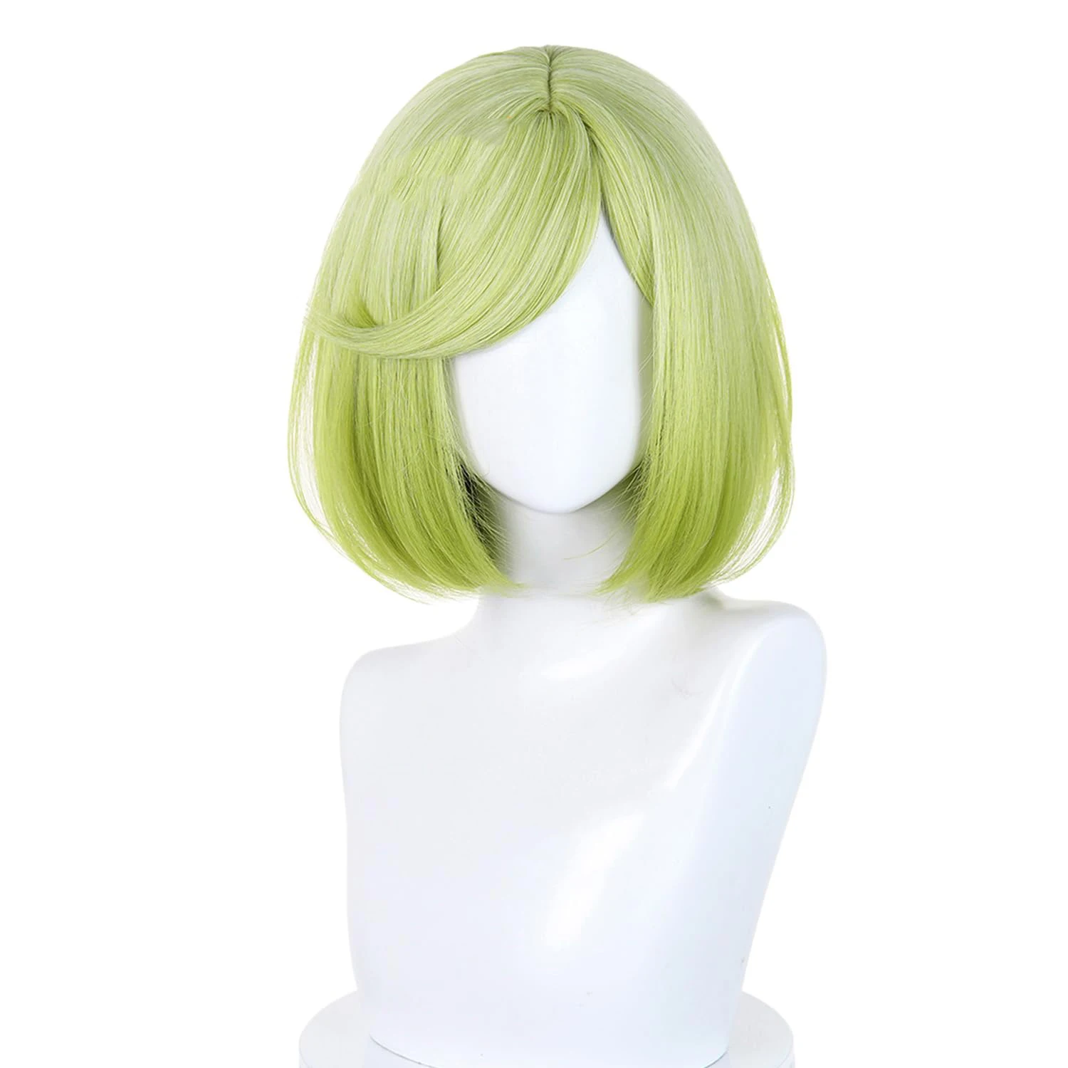 HAIRJOY Synthetic Hair Coco Witch Hat Atelier Cosplay Wig  Green Short Bob Wig for Costume Halloween Party Rose Net