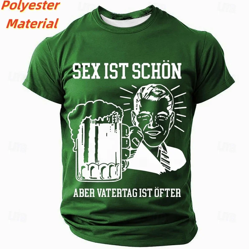 3D Gedruckt Glückliches Bier T Shirt Für Männer Lustige Bunte Muster T-Shirts Sommer Rundhals Kinder Kurzarm T-shirts Mode Tops