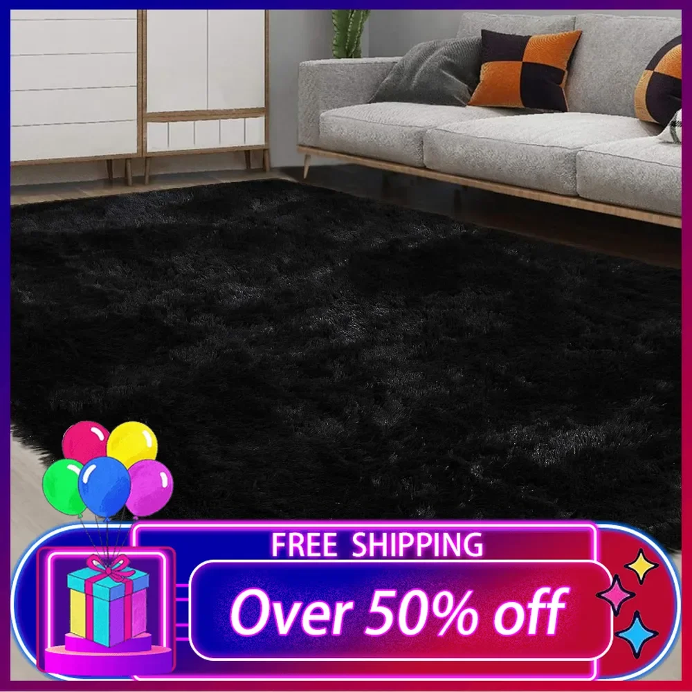 

10x13 Fluffy Area Rugs Extra Large Plush and Thick Faux Fur Shag Rug for Living Room Non-Slip Non-Shedding Accent Rug Carpet