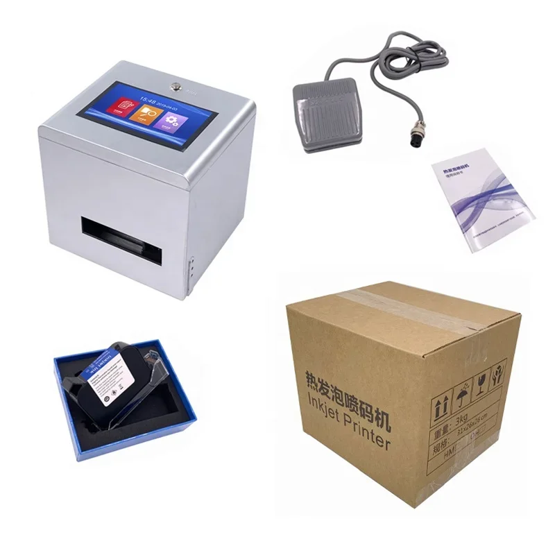 Table Top Batch Code Foil Printing Labeling Machine Expiry Code Printing Machine