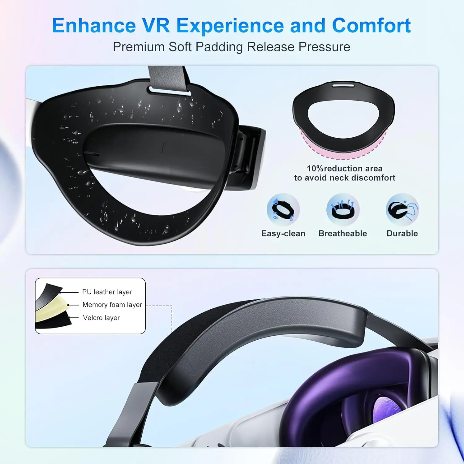 10000mAh Elite Strap Battery Pack Head Strap Compatible For Meta For VR Accessories 3S Enhances Playtime Replacement Accessories