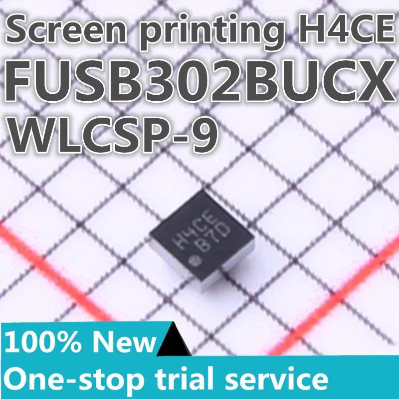 

2-100pcs %New FUSB302BUCX Printing H4AE USB Conversion chip WLCSP-9(1.2x1.3)