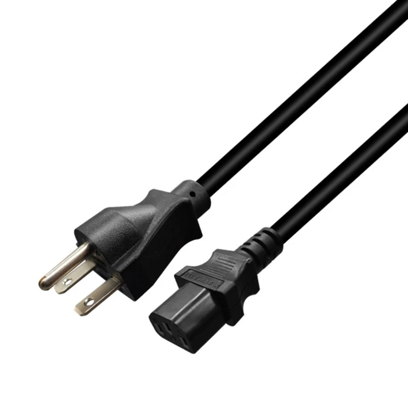 0,6 m langes 3-poliges US-Standard-Nema 6-15P auf IEC320 C13-Stromkabel für PDUs, Server-Verlängerungskabel, Schwarz