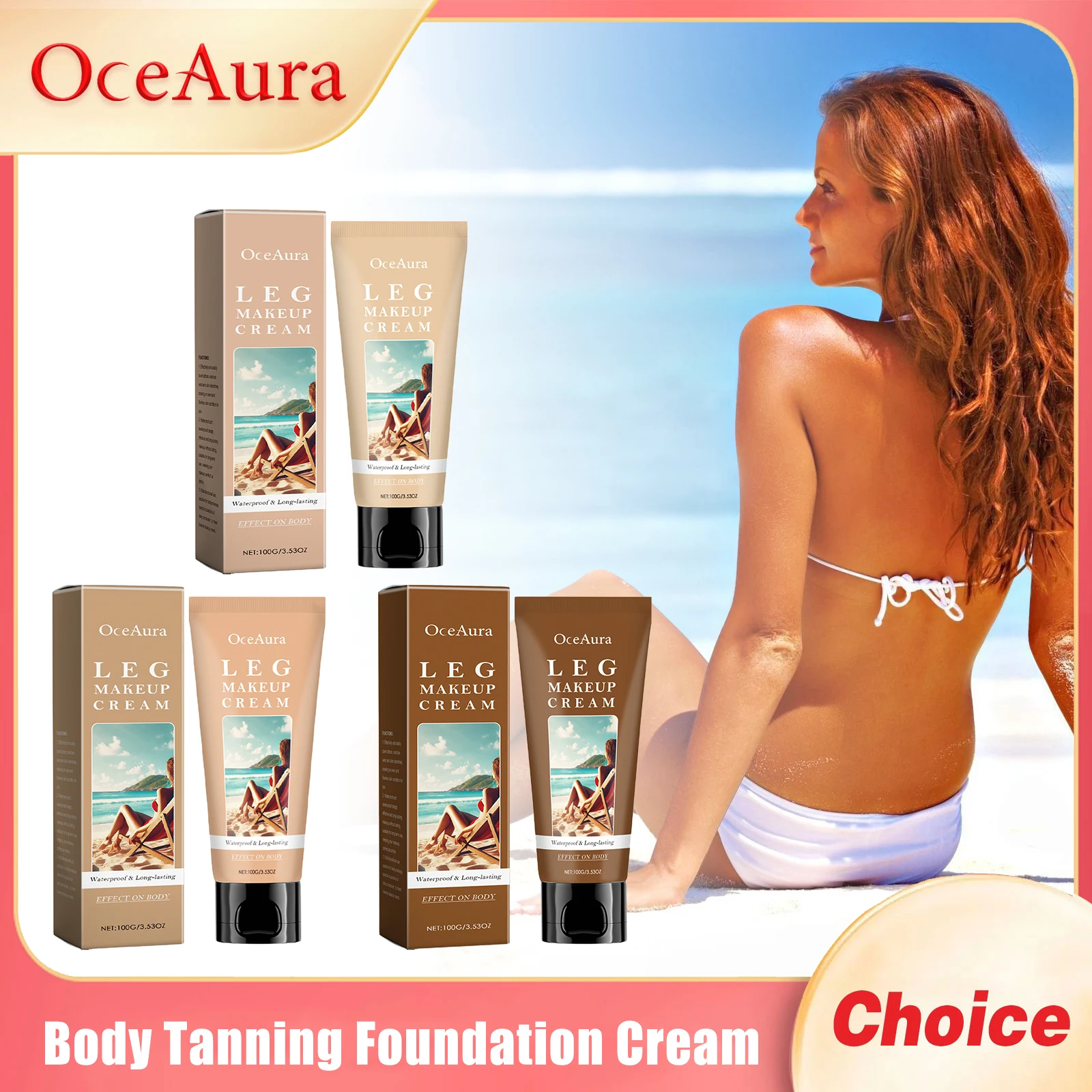 100ml Leg Makeup Lotion Even Skin Tone Body Foundation Waterproof Long Lasting Concealer Bronze Body Tanning Cream Foundation