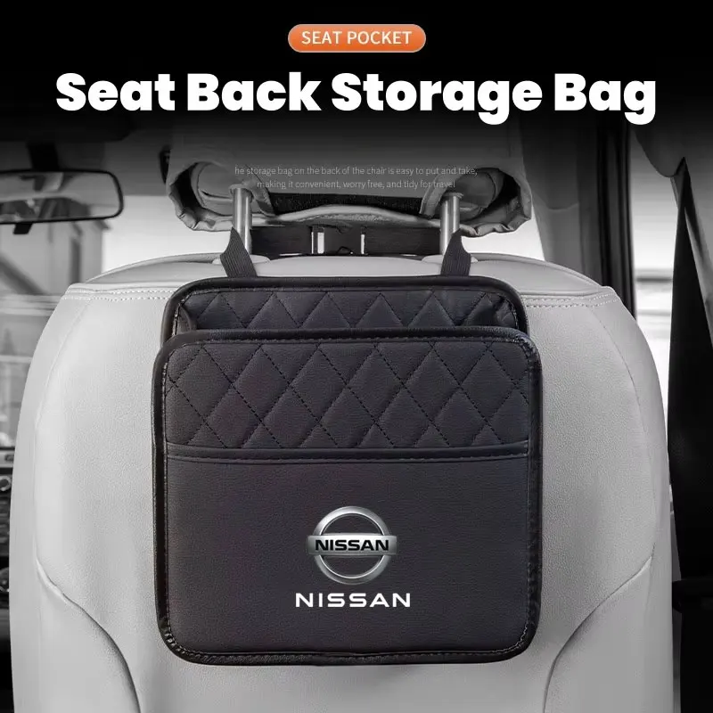 Car Backseat Organizer Waterproof Storage Bag For Nissan murano Navara Qashqai x-trail Patrol NV200 note Frontier Accessories