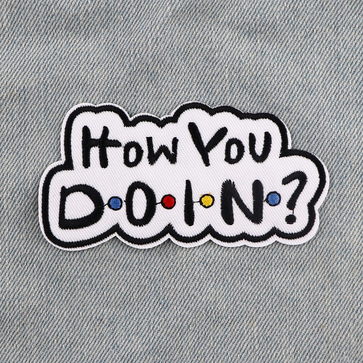 Funny Comedy Embroidered Patches For Clothing Thermoadhesive Patches Iron on Patches DIY Jackets Sew Stickers For Friends