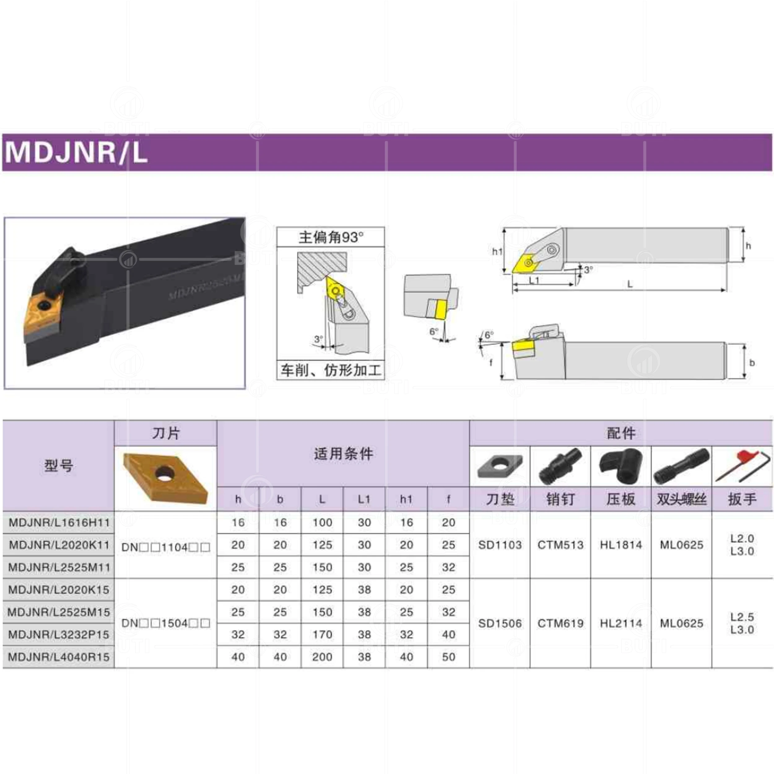 DESKAR 100% Original Lathe MDJNR1616 MDJNR2020 MDJNR2525 External Turning Tools White Holder MDJNR/L CNC Cutting Tool Cutter Bar