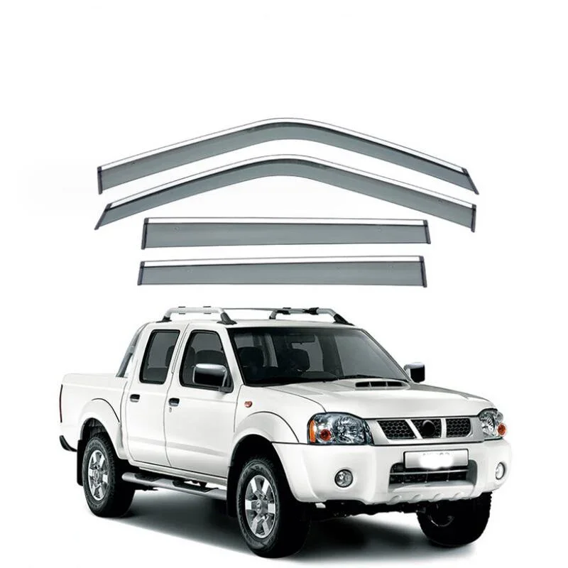 Deflectores de ventana para coche, visera para ventana lateral, para Nissan NP300 Navara Pickup 2008 2009 2010 2011 2012 2013 2014 -2021