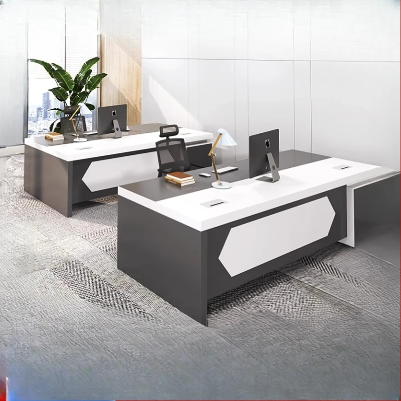 

Boss desk double face-to-face single computer desk simple table and chair combination