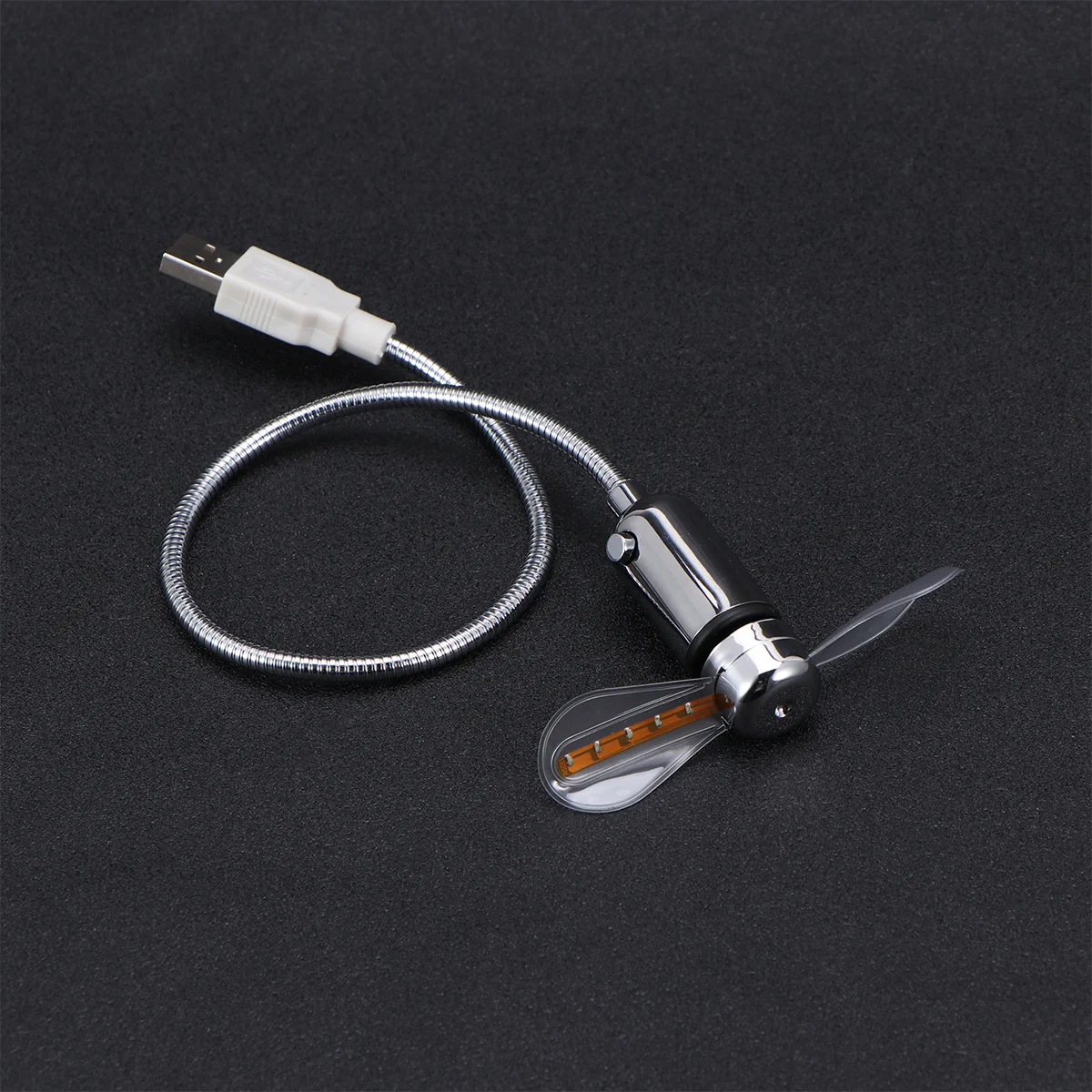 

Rgb Led Usb 41Cm Silver Mini Portable Cooling Fan For Desktop Laptop Rechargeable Handheld Fan Portable Stocking Filler