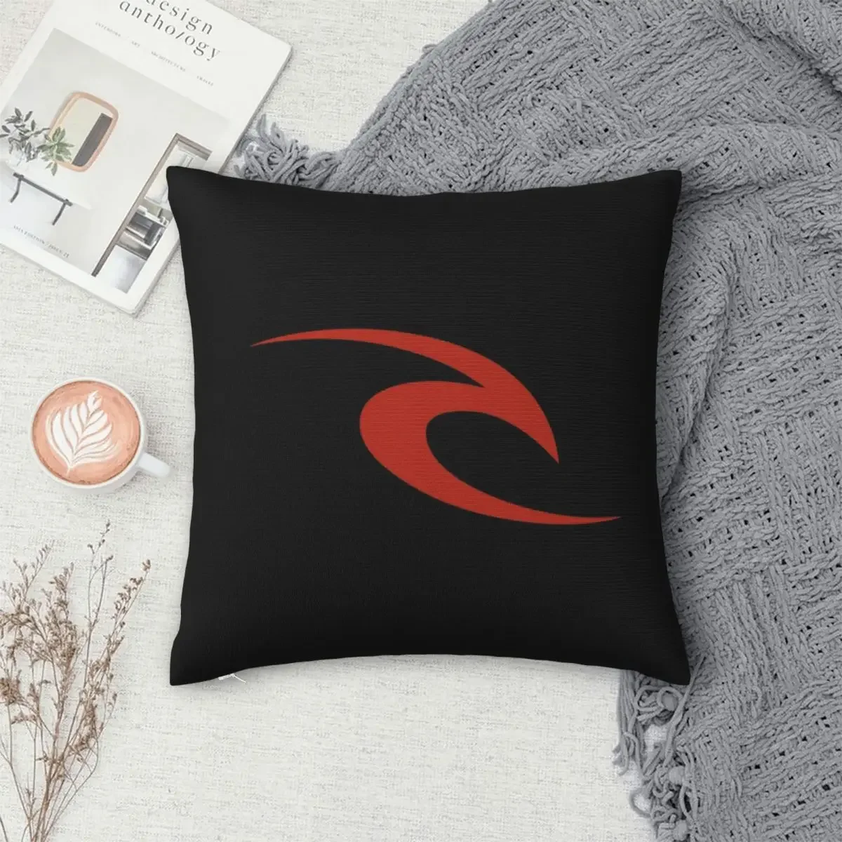 Rip Curl Logo Pillowcase Polyester Pillow Cover Cushion Comfort Throw Pillow Sofa Decorative Cushions Used for Home Bedroom Sofa