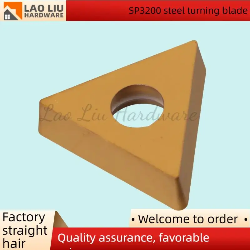 Sisipan Berlubang Dua Warna TCMT16T308-GM SP3200 dengan Ketahanan Aus & Benturan Tinggi, Dirancang Khusus untuk Aplikasi Pembubutan Baja