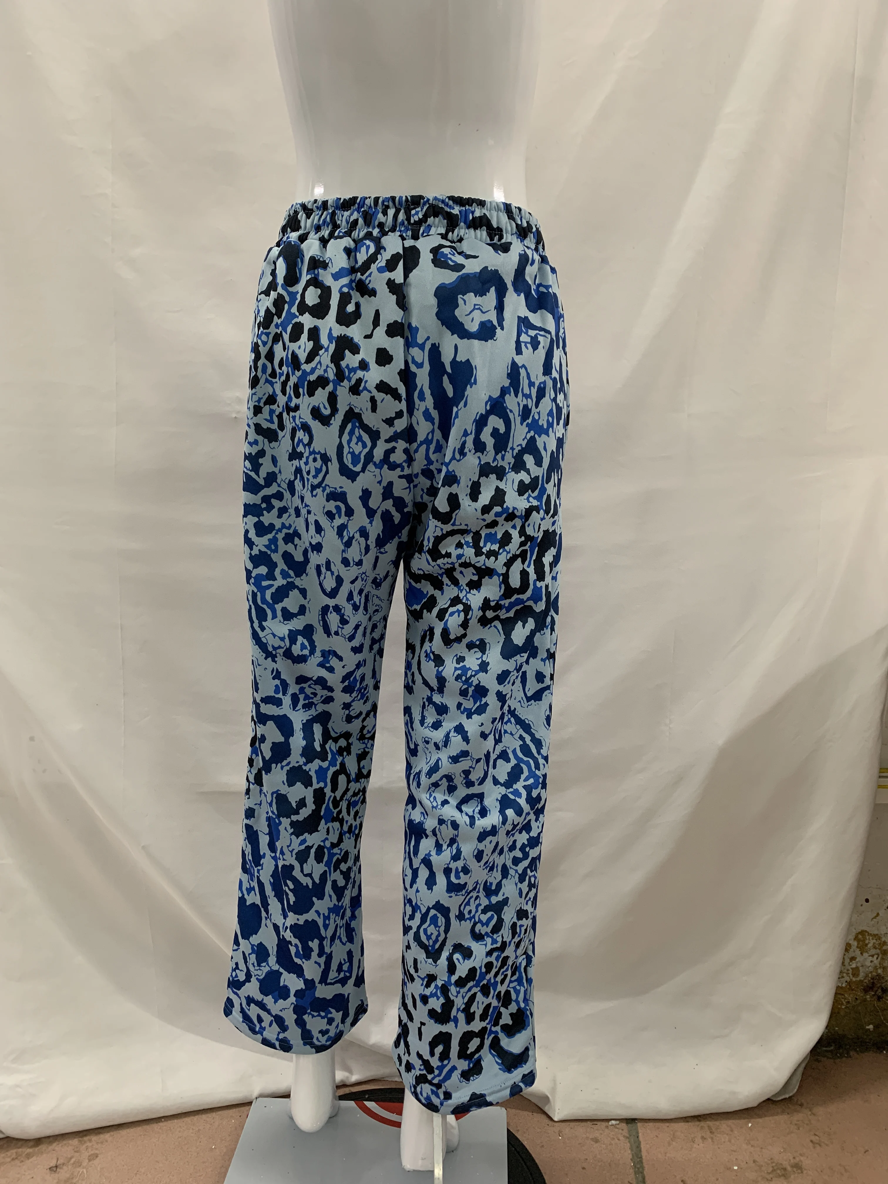 Kurzes Kapuzenpullover-Set mit Reißverschluss, weit geschnittene Jogginghose, vollständiger Leoparden-Print, Y2K-Street-Outfit für Mädchen, tägliches Layering-Wear – Detail 21